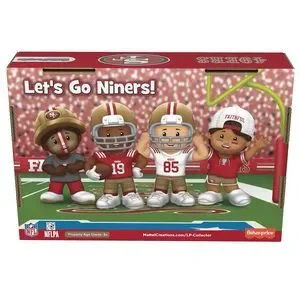 NIB Fisher Price Little People NFL Collector San Francisco 49ers Football  Team